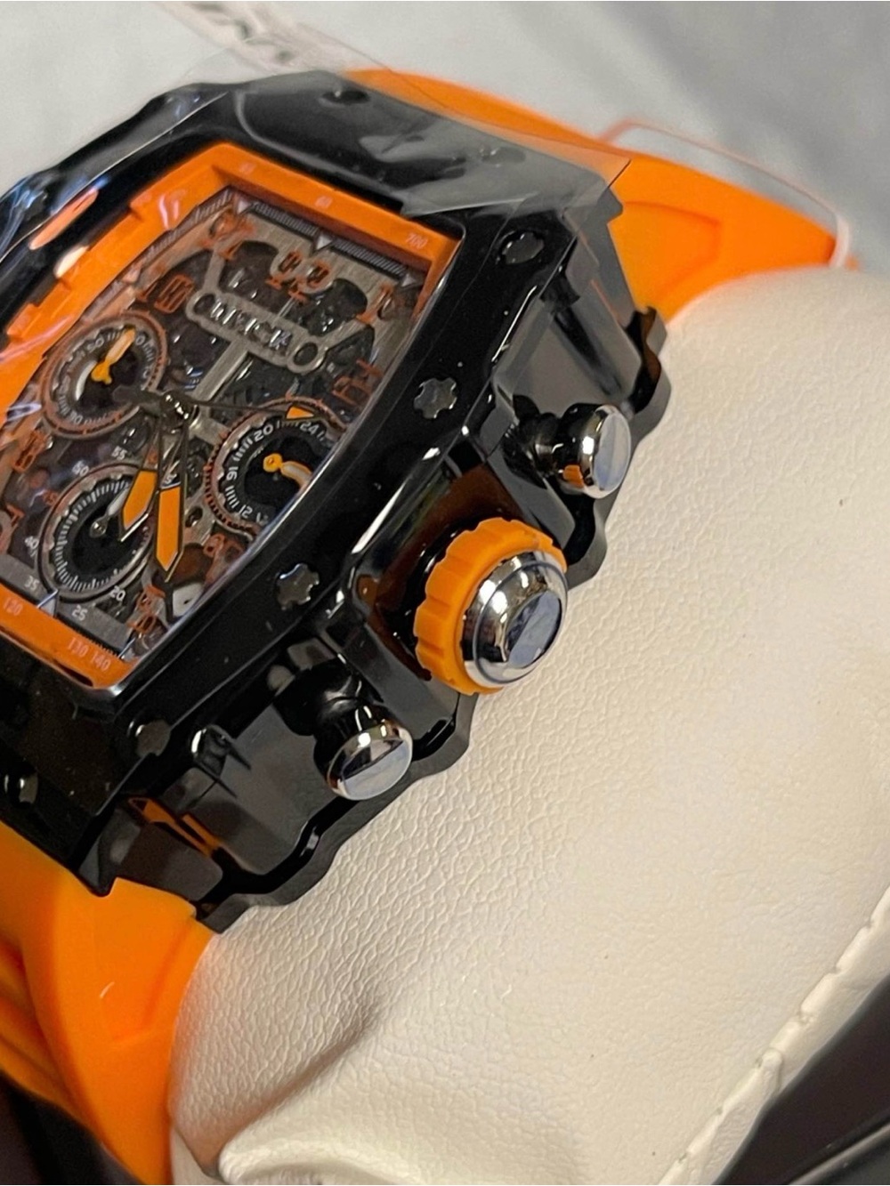 Invicta Racing Valxor Unisex Watch - 40mm, Orange & Black (69772) new - Picture 3 of 10